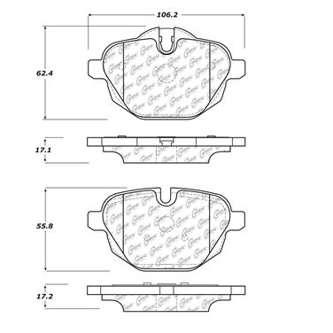 Disc Brake Pad Set CE 104.14730