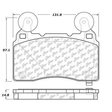 Disc Brake Pad Set CE 104.14740