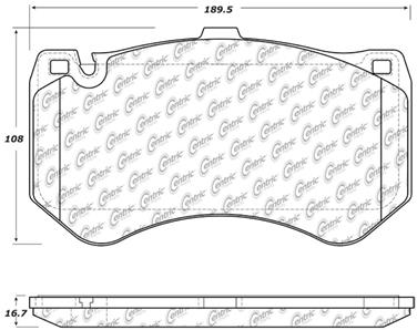 Disc Brake Pad Set CE 104.15300