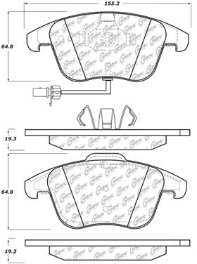 Disc Brake Pad Set CE 104.15350