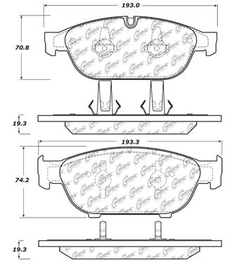 Disc Brake Pad Set CE 104.15490