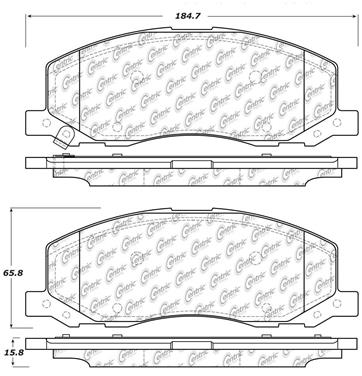 Disc Brake Pad Set CE 104.15580