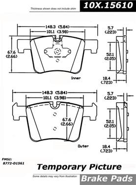 Disc Brake Pad Set CE 104.15610