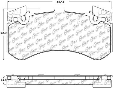 Disc Brake Pad Set CE 104.15750