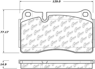 Disc Brake Pad Set CE 104.16000