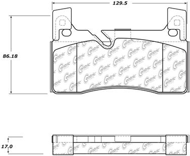 Disc Brake Pad Set CE 104.16070