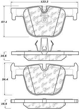 Disc Brake Pad Set CE 104.16100