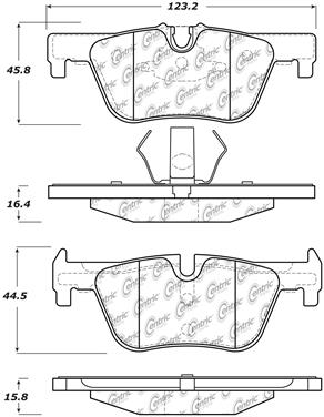 Disc Brake Pad Set CE 104.16130