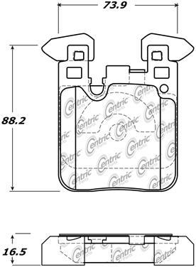 Disc Brake Pad Set CE 104.16560