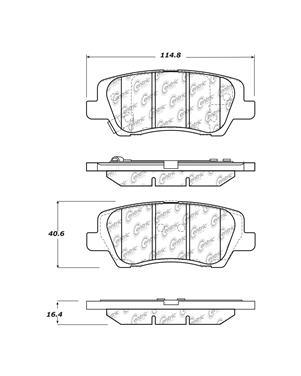 Disc Brake Pad Set CE 104.16590