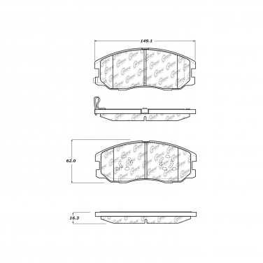 Disc Brake Pad Set CE 104.16780