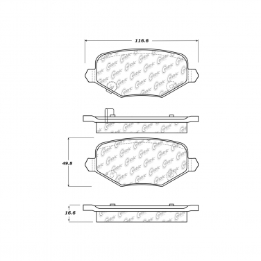 Disc Brake Pad Set CE 104.17190