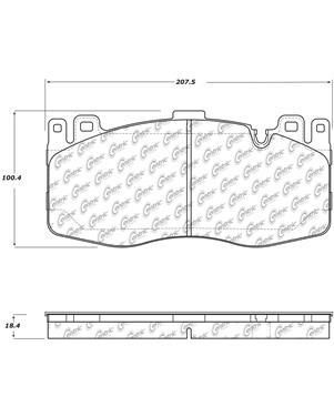 Disc Brake Pad Set CE 104.17380