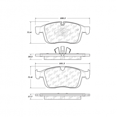 Disc Brake Pad Set CE 104.18660