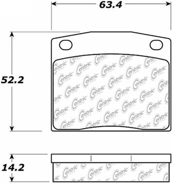 Disc Brake Pad Set CE 105.01170