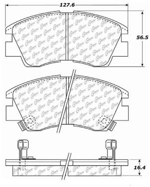 Disc Brake Pad Set CE 105.03490