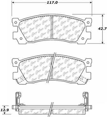 Disc Brake Pad Set CE 105.03900