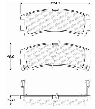 Disc Brake Pad Set CE 105.04010