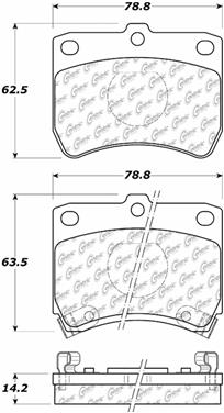 Disc Brake Pad Set CE 105.04020