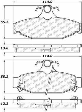 Disc Brake Pad Set CE 105.04130