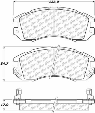 Disc Brake Pad Set CE 105.04701