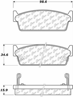 Disc Brake Pad Set CE 105.04790