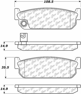 Disc Brake Pad Set CE 105.04810