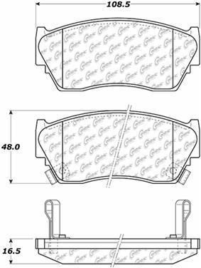 Disc Brake Pad Set CE 105.05100