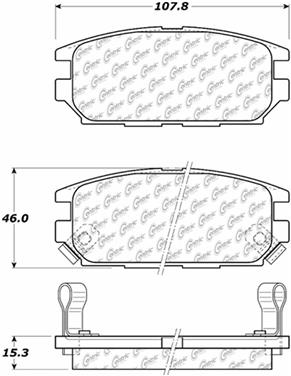 Disc Brake Pad Set CE 105.05320