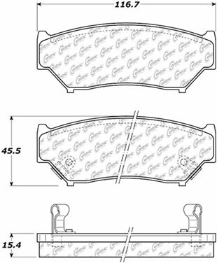 Disc Brake Pad Set CE 105.05560