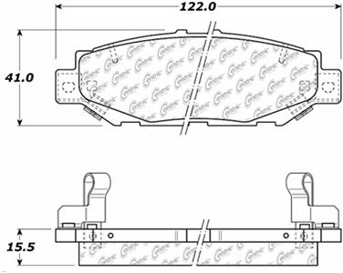 Disc Brake Pad Set CE 105.05720