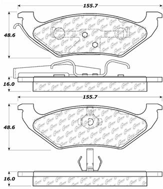 Disc Brake Pad Set CE 105.06620