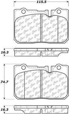 Disc Brake Pad Set CE 105.06650