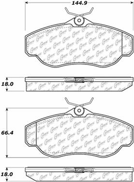 Disc Brake Pad Set CE 105.06760