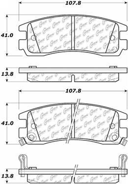 Disc Brake Pad Set CE 105.06980