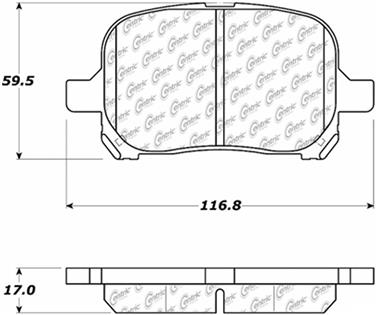 Disc Brake Pad Set CE 105.07070