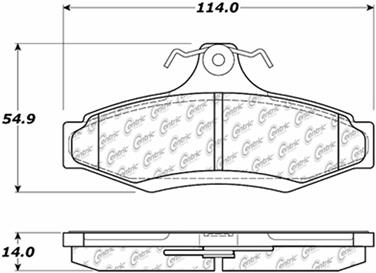 Disc Brake Pad Set CE 105.07240