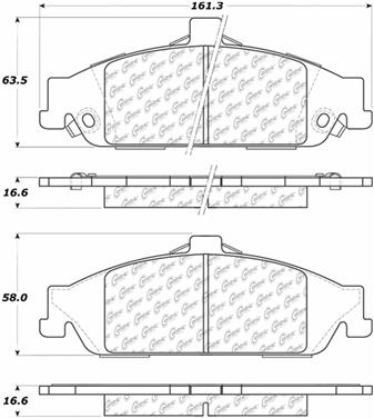 Disc Brake Pad Set CE 105.07270