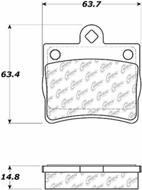 Disc Brake Pad Set CE 105.07390