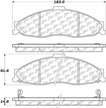 Disc Brake Pad Set CE 105.07490