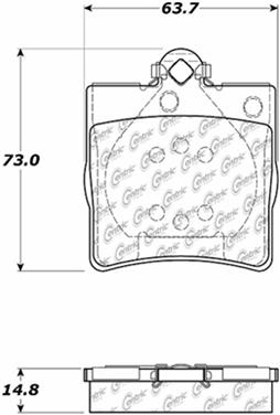 Disc Brake Pad Set CE 105.07790