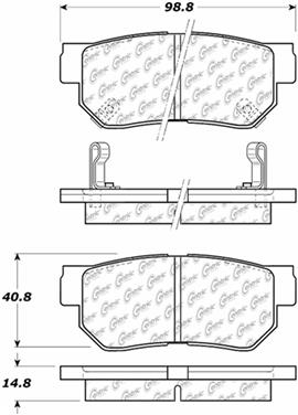 Disc Brake Pad Set CE 105.08130