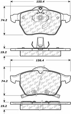 Disc Brake Pad Set CE 105.08190