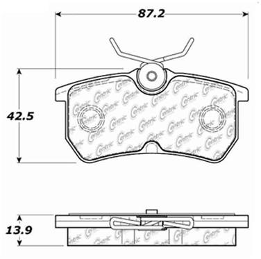 Disc Brake Pad Set CE 105.08860