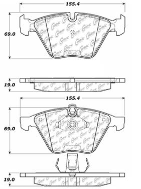 Disc Brake Pad Set CE 105.09181