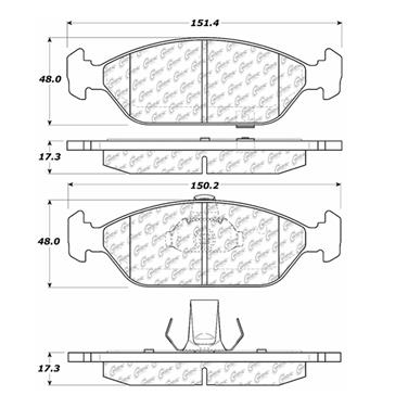 Disc Brake Pad Set CE 105.09250