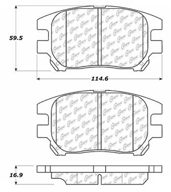 Disc Brake Pad Set CE 105.09300