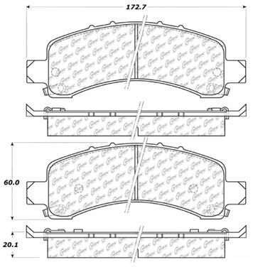 Disc Brake Pad Set CE 105.09740