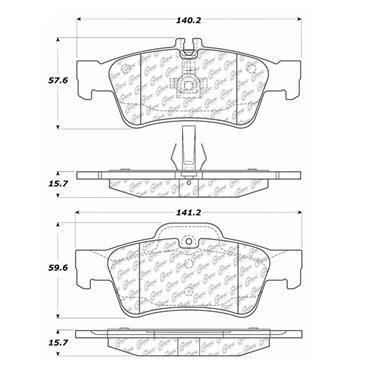 Disc Brake Pad Set CE 105.09860