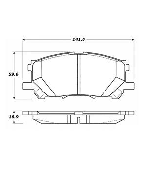 Disc Brake Pad Set CE 105.10050